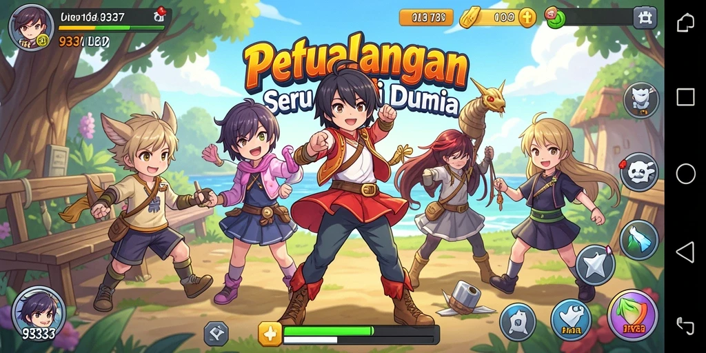 Screenshot dari gameplay yang menarik di 93337.
