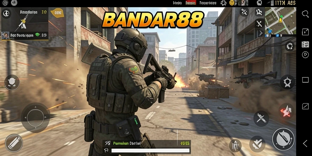 Tampilan gameplay TPS yang menegangkan di BANDAR88.