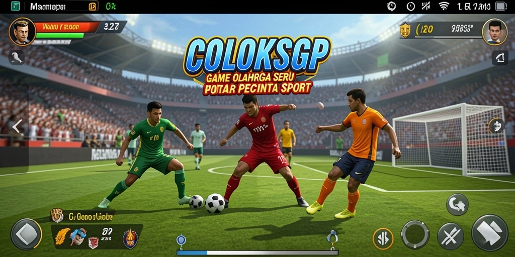 Screenshot gameplay COLOKSGP yang menunjukkan aksi seru olahraga.