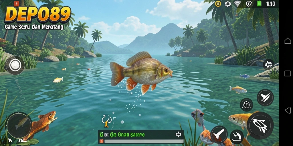 Gameplay menangkap ikan di DEPO89 dengan grafis menawan.