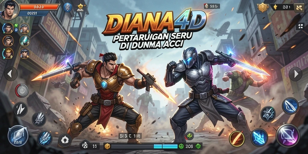 Gameplay seru dan menegangkan dari DIANA4D yang mengajak pemain bertarung.