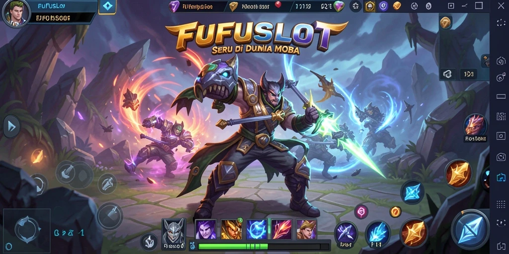 Tampilan seru dari pertarungan epik di FUFUSLOT