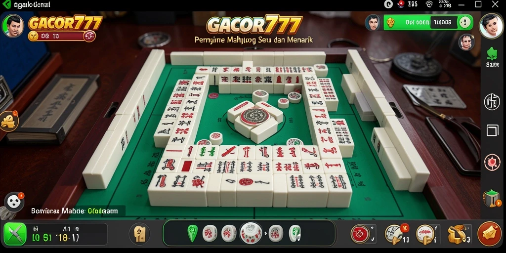 Tampilan mendebarkan dari gameplay Mahjong GACOR777 yang penuh warna.