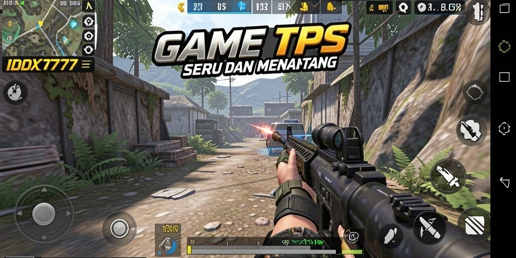 Screenshot IDX777 yang menampilkan aksi gameplay TPS yang mendebarkan.