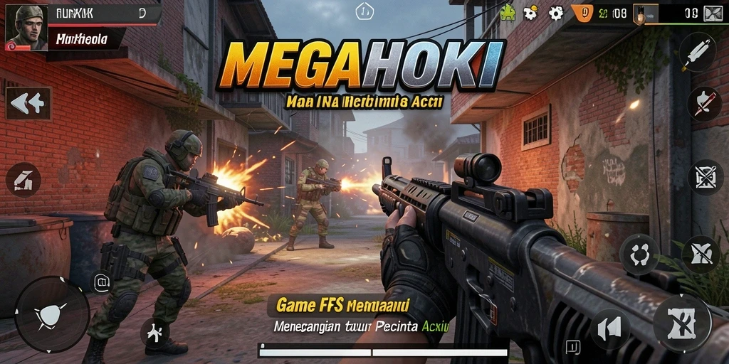 Tampilan menegangkan dalam gameplay <strong>MEGAHOKI</strong> yang penuh aksi.