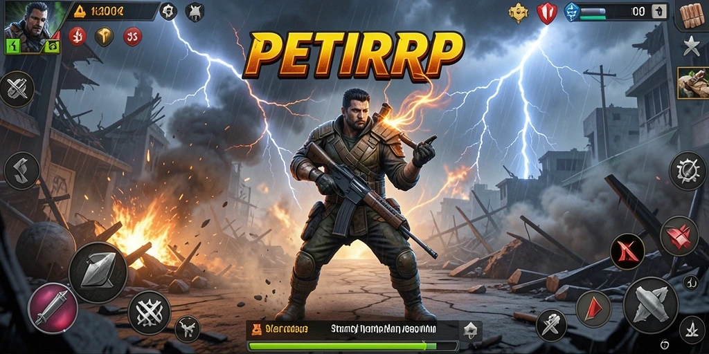 Screenshot gameplay PETIRRP menunjukkan strategi dan taktik yang menegangkan.
