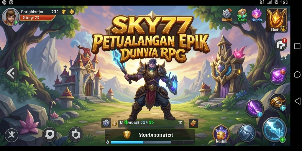 Gameplay SKY77 menampilkan petualangan seru di dunia RPG.