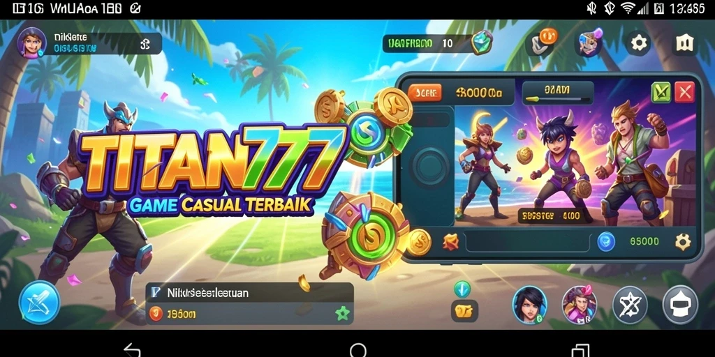 Screenshot gameplay TITAN777 yang menampilkan keseruan bermain Casual.
