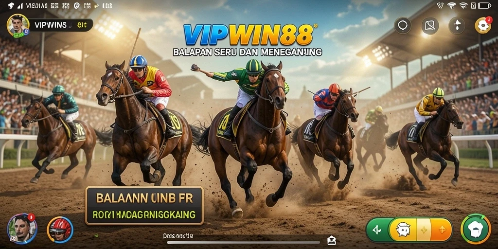 Screenshot menampilkan gameplay Racing yang mendebarkan di VIPWIN88.
