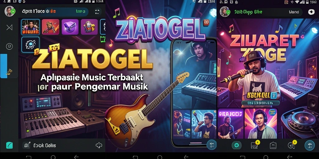 Screenshot gameplay menarik dari aplikasi ZIATOGEL yang menunjukkan interaksi musik.